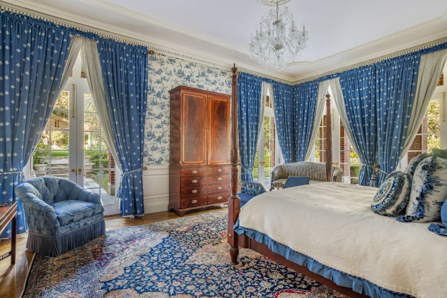 Blue Toile Bedroom